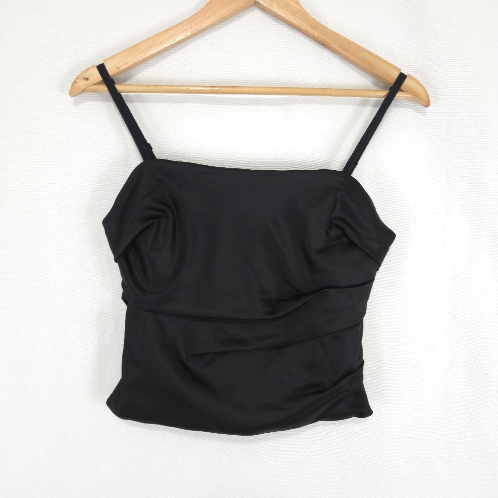 Wilfred Aritzia Women's Black Cinema Satin Top